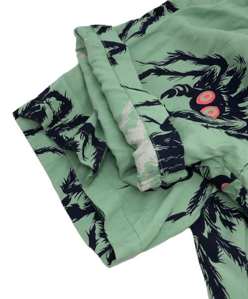 Star OF HOLLYWOOD（スターオブハリウッド）STAR OF HOLLYWOOD (スターオブハリウッド) HIGH DENSITY RAYON PULLOVER SHIRT “TARANTULA” グリーン サイズ:XLの古着・服飾アイテム