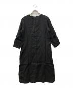 fog linen workフォグリネンワーク）の古着「リネンワンピース」｜ブラック