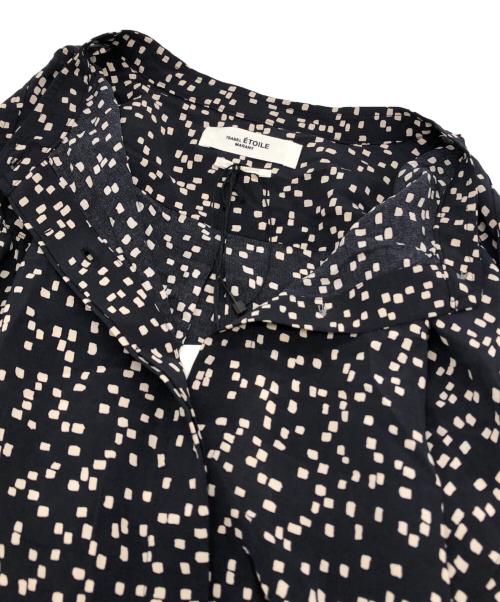 MARANT ETOILE（マランエトワール）MARANT ETOILE (マランエトワール) 総柄バンドカラーシャツ ブラック サイズ:34 未使用品の古着・服飾アイテム