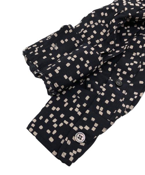 MARANT ETOILE（マランエトワール）MARANT ETOILE (マランエトワール) 総柄バンドカラーシャツ ブラック サイズ:34 未使用品の古着・服飾アイテム