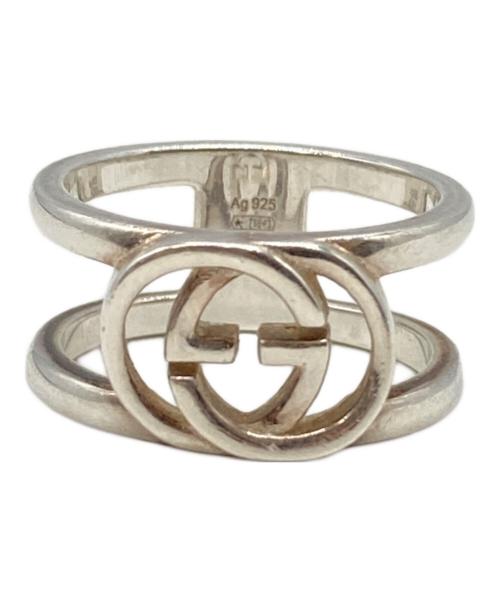 GUCCI（グッチ）GUCCI (グッチ) インターロッキングＧワイドリング シルバー サイズ:10号の古着・服飾アイテム