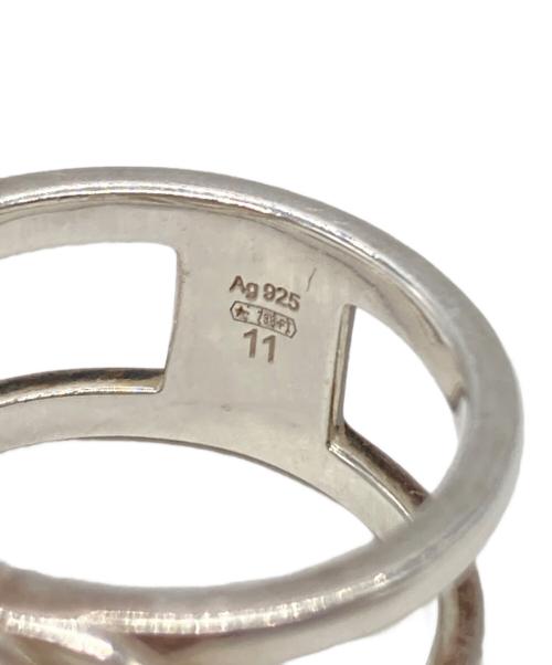 GUCCI（グッチ）GUCCI (グッチ) インターロッキングＧワイドリング シルバー サイズ:10号の古着・服飾アイテム