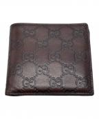 GUCCIグッチ）の古着「2つ折り財布」｜ブラウン