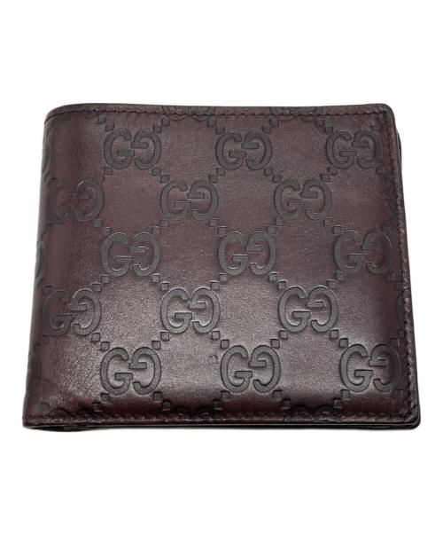 GUCCI（グッチ）GUCCI (グッチ) 2つ折り財布 ブラウン サイズ:下記参照の古着・服飾アイテム