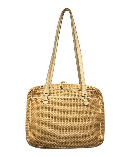 BOTTEGA VENETA（ボッテガベネタ）BOTTEGA VENETA (ボッテガベネタ) カゴハンドバッグ ブラウン サイズ:下記参照の古着・服飾アイテム