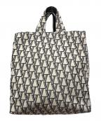 VERMEIL par ienaヴェルメイユ パー イエナ）の古着「モノグラムロゴジャガードートバッグ」｜ベージュ