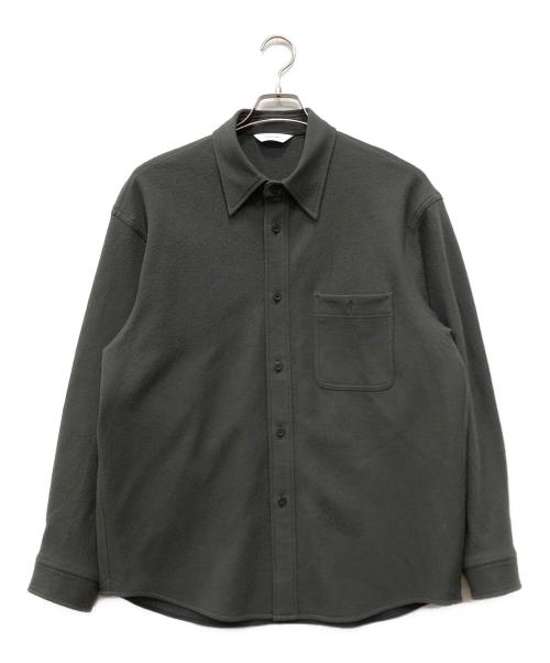 cornier（コルニエ）Cornier (コルニエ) Super180's WORSTED WOOL SHIRTS グレー サイズ:Mの古着・服飾アイテム