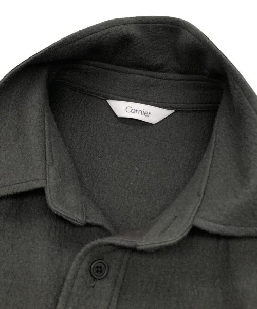 cornier（コルニエ）Cornier (コルニエ) Super180's WORSTED WOOL SHIRTS グレー サイズ:Mの古着・服飾アイテム