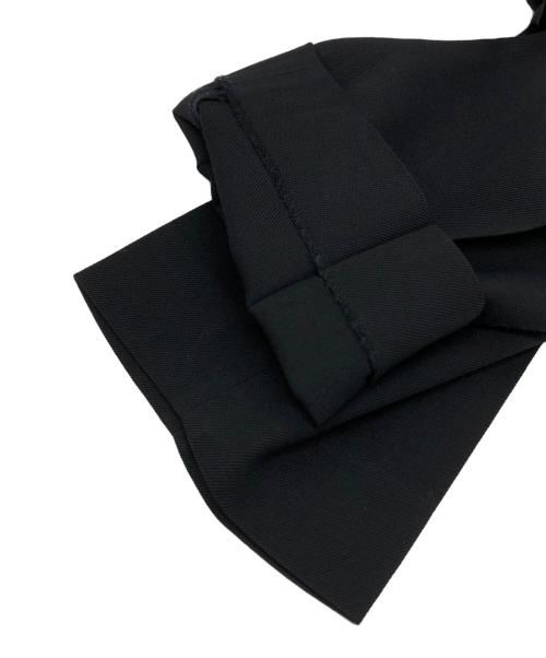 MARKAWARE（マーカウェア）MARKAWARE (マーカウェア) FRONT PLEATS PEGTOP ORGANIC WOOL SURVIVAL CLOTH ブラック サイズ:3の古着・服飾アイテム