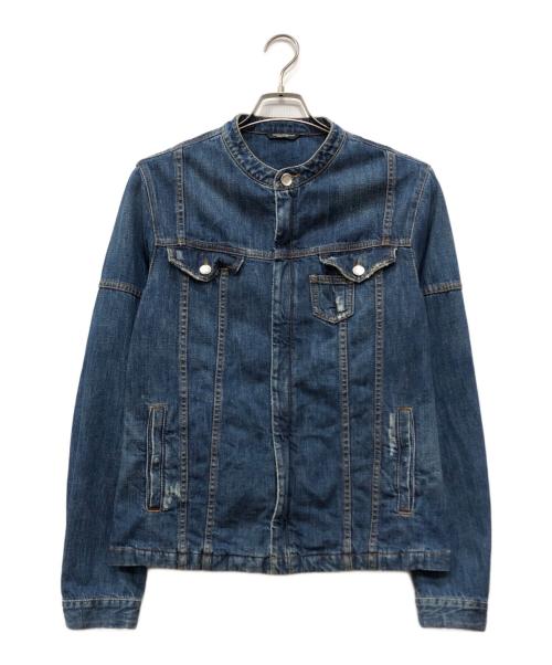 DOLCE & GABBANA（ドルチェ＆ガッバーナ）DOLCE & GABBANA (ドルチェ＆ガッバーナ) シングルデニムジャケット インディゴ サイズ:48の古着・服飾アイテム