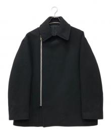 LAD MUSICIAN（ラッドミュージシャン）の古着「MIDDLE MELTON RIDERS COAT」｜ブラック