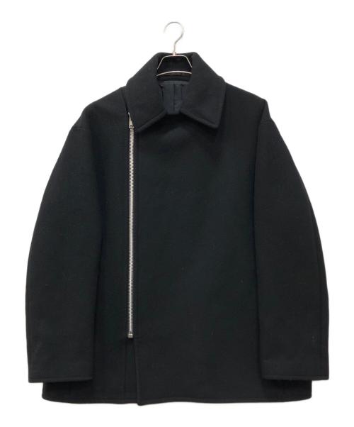 LAD MUSICIAN（ラッドミュージシャン）LAD MUSICIAN (ラッドミュージシャン) MIDDLE MELTON RIDERS COAT ブラック サイズ:46の古着・服飾アイテム