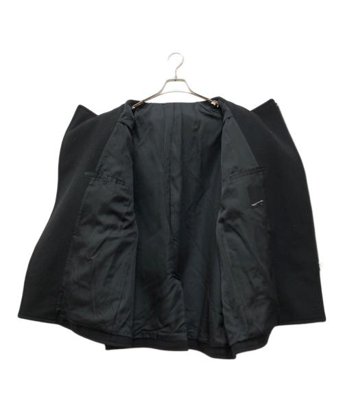 LAD MUSICIAN（ラッドミュージシャン）LAD MUSICIAN (ラッドミュージシャン) MIDDLE MELTON RIDERS COAT ブラック サイズ:46の古着・服飾アイテム