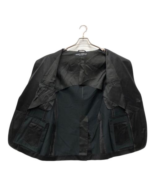 DOLCE & GABBANA（ドルチェ＆ガッバーナ）DOLCE & GABBANA (ドルチェ＆ガッバーナ) 1Bテーラードジャケット ブラック サイズ:48の古着・服飾アイテム