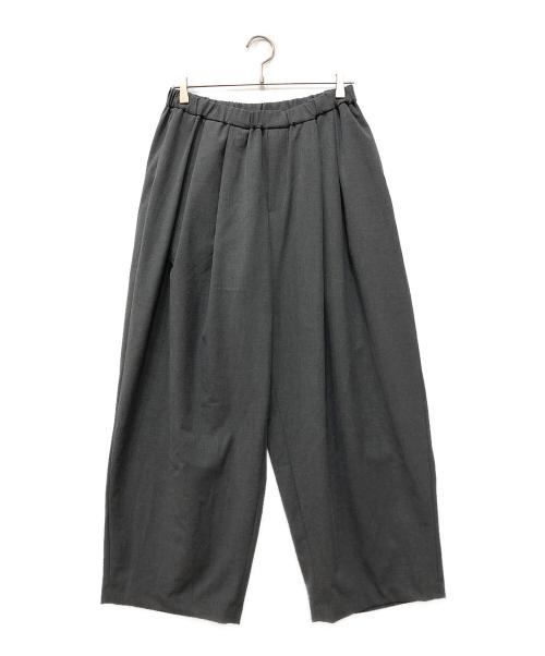 mizuiro-ind（ミズイロインド）mizuiro-ind (ミズイロインド) タックワイドパンツ グレー サイズ:下記参照の古着・服飾アイテム