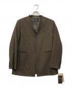 Curensologyカレンソロジー）の古着「ノーカラージャケット」｜ブラウン