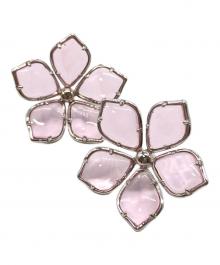 susan fang（スーザン・ファング）の古着「フラワーモチーフピアス」｜ピンク