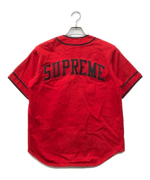 SUPREME（シュプリーム）Supreme (シュプリーム) BASEBALL SHIRT レッド サイズ:Sの古着・服飾アイテム