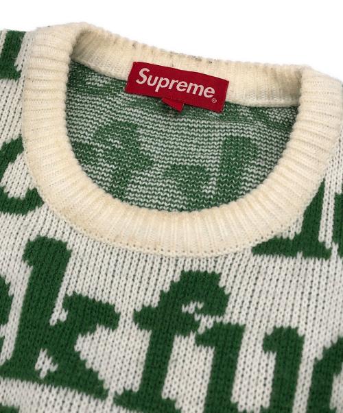 SUPREME（シュプリーム）SUPREME (シュプリーム) Fuck Sweater グリーン サイズ:Mの古着・服飾アイテム
