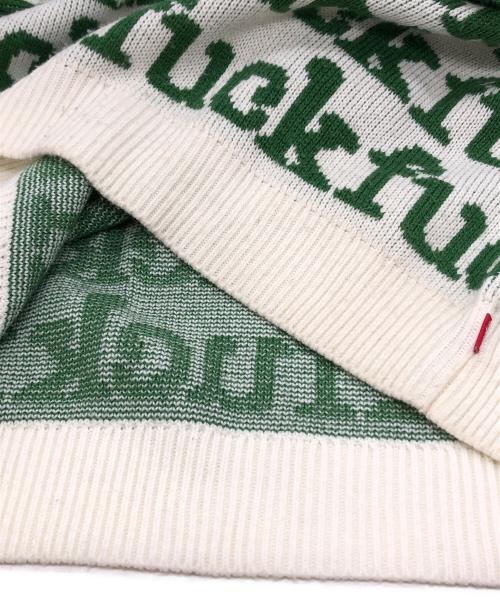 SUPREME（シュプリーム）SUPREME (シュプリーム) Fuck Sweater グリーン サイズ:Mの古着・服飾アイテム
