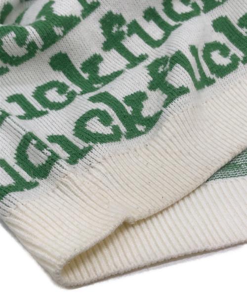 SUPREME（シュプリーム）SUPREME (シュプリーム) Fuck Sweater グリーン サイズ:Mの古着・服飾アイテム