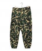 A BATHING APEア ベイシング エイプ）の古着「カモフラージュスウェットパンツ」｜ブラウン