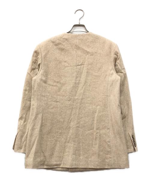 MACPHEE（マカフィー）MACPHEE (マカフィー) サマーブークレーツイード ノーカラージャケット ベージュ サイズ:36の古着・服飾アイテム