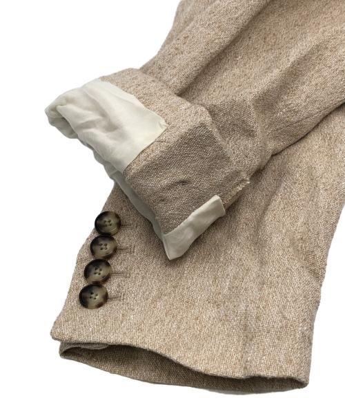 MACPHEE（マカフィー）MACPHEE (マカフィー) サマーブークレーツイード ノーカラージャケット ベージュ サイズ:36の古着・服飾アイテム