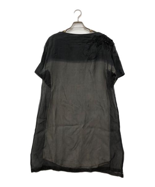 DRIES VAN NOTEN（ドリスヴァンノッテン）DRIES VAN NOTEN (ドリスヴァンノッテン) レイヤードシルクワンピース ブラック サイズ:36の古着・服飾アイテム