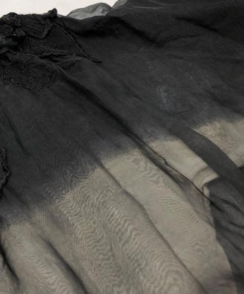 DRIES VAN NOTEN（ドリスヴァンノッテン）DRIES VAN NOTEN (ドリスヴァンノッテン) レイヤードシルクワンピース ブラック サイズ:36の古着・服飾アイテム