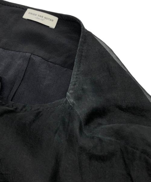 DRIES VAN NOTEN（ドリスヴァンノッテン）DRIES VAN NOTEN (ドリスヴァンノッテン) レイヤードシルクワンピース ブラック サイズ:36の古着・服飾アイテム
