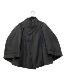 COMME des GARCONS（コムデギャルソン）の古着「ポリエステル二次元デザインジャケット」｜ブラック