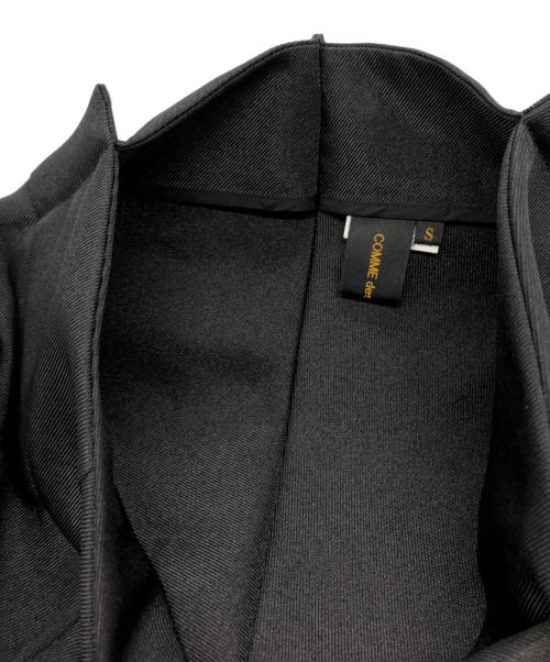 COMME des GARCONS（コムデギャルソン）COMME des GARCONS (コムデギャルソン) ポリエステル二次元デザインジャケット ブラック サイズ:Sの古着・服飾アイテム
