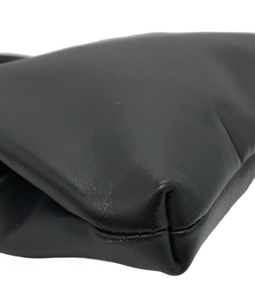 COMME des GARCONS COMME des GARCONS（コムデギャルソン コムデギャルソン）COMME des GARCONS COMME des GARCONS (コムデギャルソン コムデギャルソン) 台形レザーがま口バッグ ブラック サイズ:下記参照の古着・服飾アイテム