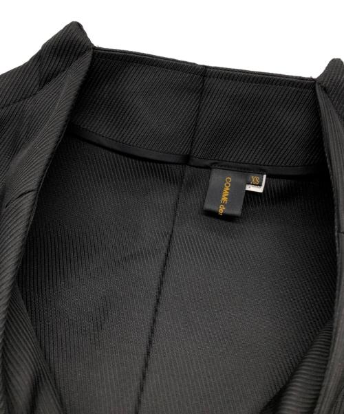 COMME des GARCONS（コムデギャルソン）COMME des GARCONS (コムデギャルソン) カルゼ テーラードジャケット ブラック サイズ:XSの古着・服飾アイテム