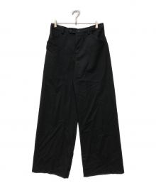 SUNSEA（サンシー）の古着「N.M STRAIGHT PANTS」｜ブラック