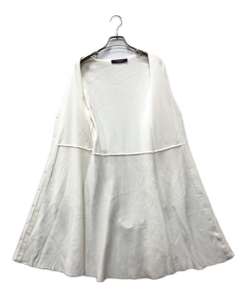 LEONARD（レオナール）LEONARD (レオナール) ロングカーディガン ホワイト サイズ:40の古着・服飾アイテム