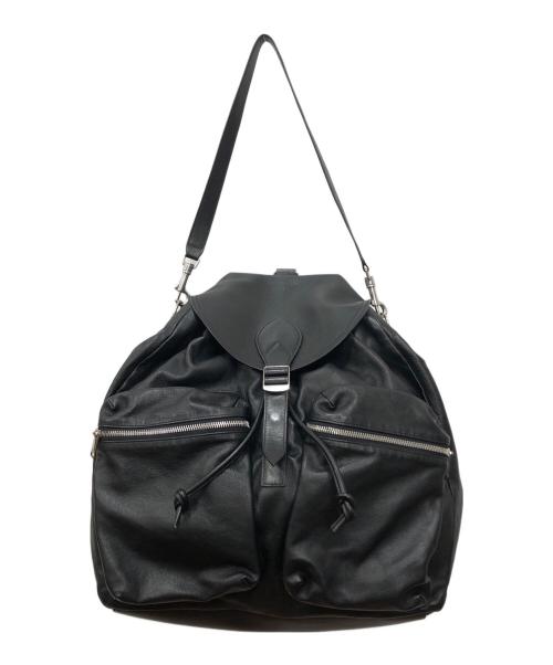 CELINE（セリーヌ）CELINE (セリーヌ) レザーバイカーリュック ブラック サイズ:下記参照の古着・服飾アイテム