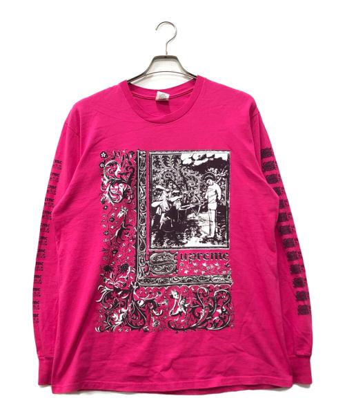 SUPREME（シュプリーム）Supreme (シュプリーム) SAINT SEBASTIAN L/S TEE ピンク サイズ:Lの古着・服飾アイテム