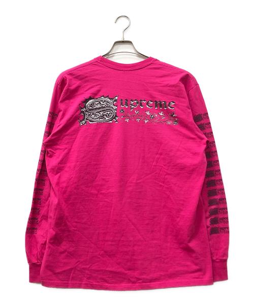 SUPREME（シュプリーム）Supreme (シュプリーム) SAINT SEBASTIAN L/S TEE ピンク サイズ:Lの古着・服飾アイテム