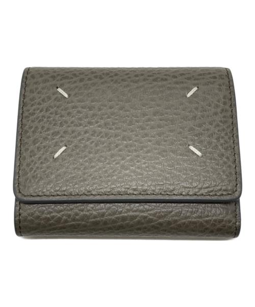 Maison Margiela（メゾンマルジェラ）Maison Margiela (メゾンマルジェラ) 4ステッチ 三つ折り ウォレット グリーン サイズ:下記参照の古着・服飾アイテム