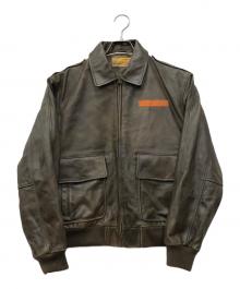 PEARL HARBOR（パールハーバー）の古着「A-2フライトレザージャケット」｜ベージュ