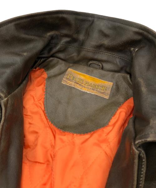 PEARL HARBOR（パールハーバー）PEARL HARBOR (パールハーバー) A-2フライトレザージャケット ベージュ サイズ:Mの古着・服飾アイテム