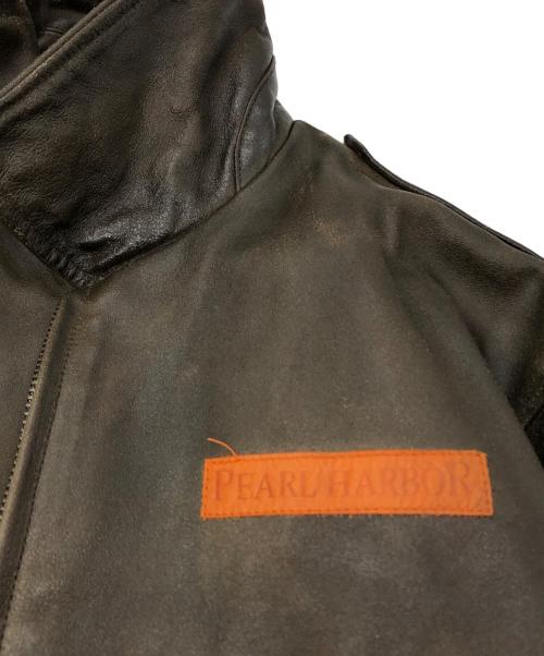 PEARL HARBOR（パールハーバー）PEARL HARBOR (パールハーバー) A-2フライトレザージャケット ベージュ サイズ:Mの古着・服飾アイテム