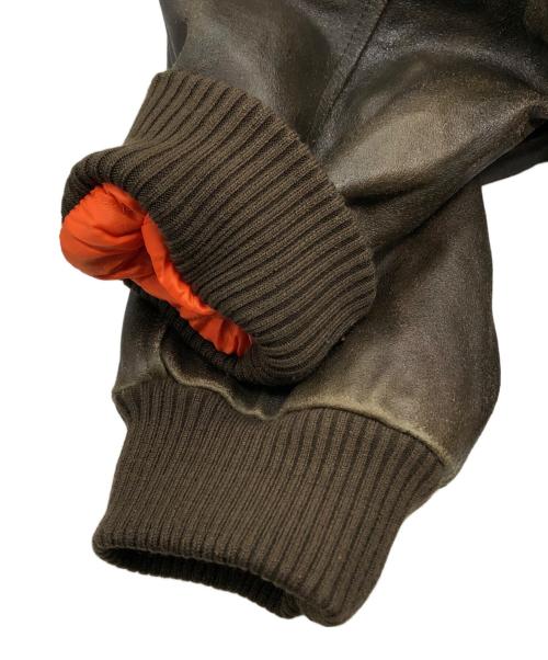 PEARL HARBOR（パールハーバー）PEARL HARBOR (パールハーバー) A-2フライトレザージャケット ベージュ サイズ:Mの古着・服飾アイテム