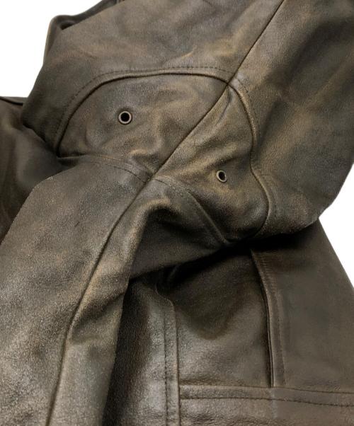 PEARL HARBOR（パールハーバー）PEARL HARBOR (パールハーバー) A-2フライトレザージャケット ベージュ サイズ:Mの古着・服飾アイテム