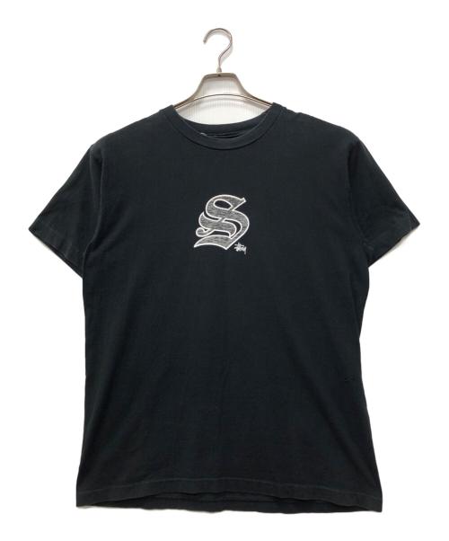 stussy（ステューシー）stussy (ステューシー) プリントカットソー ブラック サイズ:Lの古着・服飾アイテム
