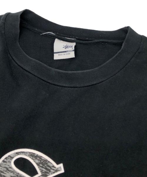 stussy（ステューシー）stussy (ステューシー) プリントカットソー ブラック サイズ:Lの古着・服飾アイテム