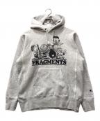 Champion×FRAGMENT DESIGNチャンピオン×フラグメントデザイン）の古着「プルオーバーパーカー」｜グレー