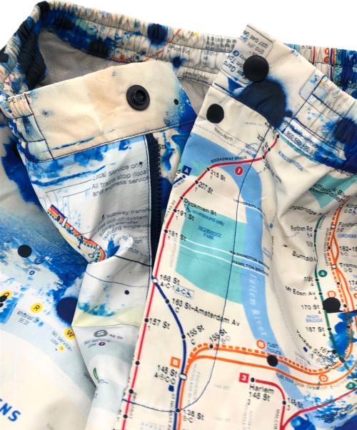 LFYT（エルエフワイティー）LFYT (エルエフワイティー) STASH SUBWAY (スタッシュサブウェイ) MAP 3LAYER NYLON PANTS ブルー サイズ:Mの古着・服飾アイテム